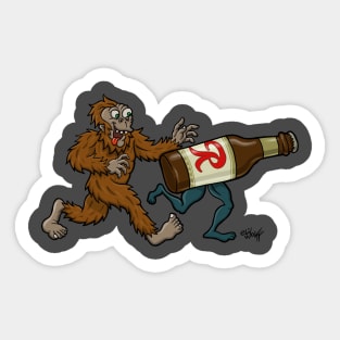 bigfoot beer chase Sticker